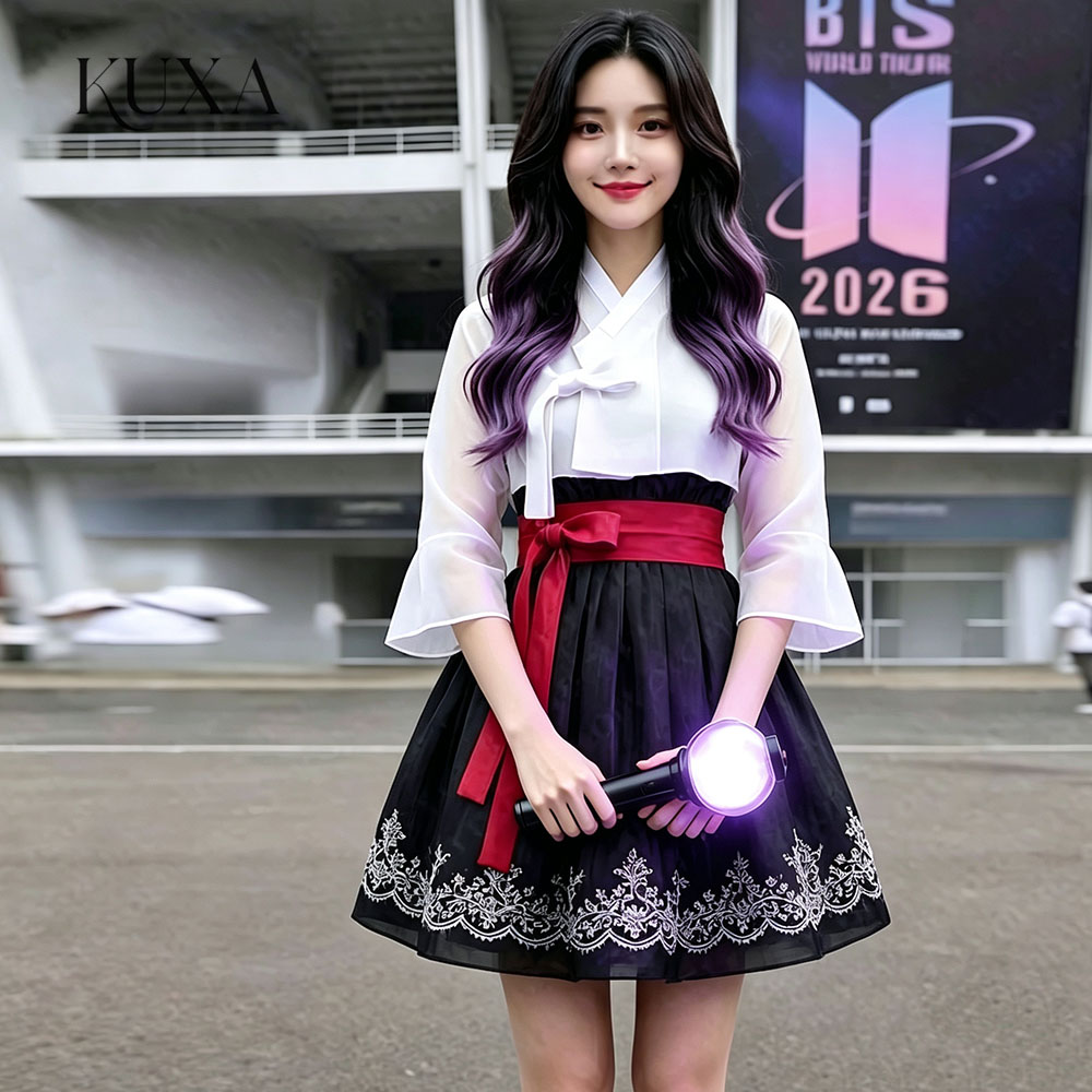 ชุดฮันบกสั้นประดับลวดลายทันสมั - Hanbok Modern Set บทวิจารณ์และราคา