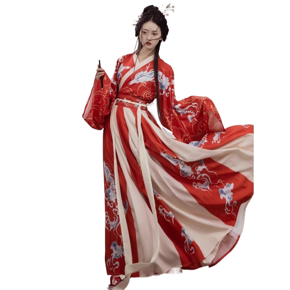 เสื้อผ้าจีนแบบดั้งเดิม Hanfu ผ - Fashion Show Ethnic Wear บทวิจารณ์และราคา