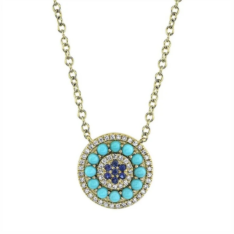 สร้อยคอจี้ทรงกลมเลียนแบบเทอร์ค - Fashion Show Ethnic Wear บทวิจารณ์และราคา
