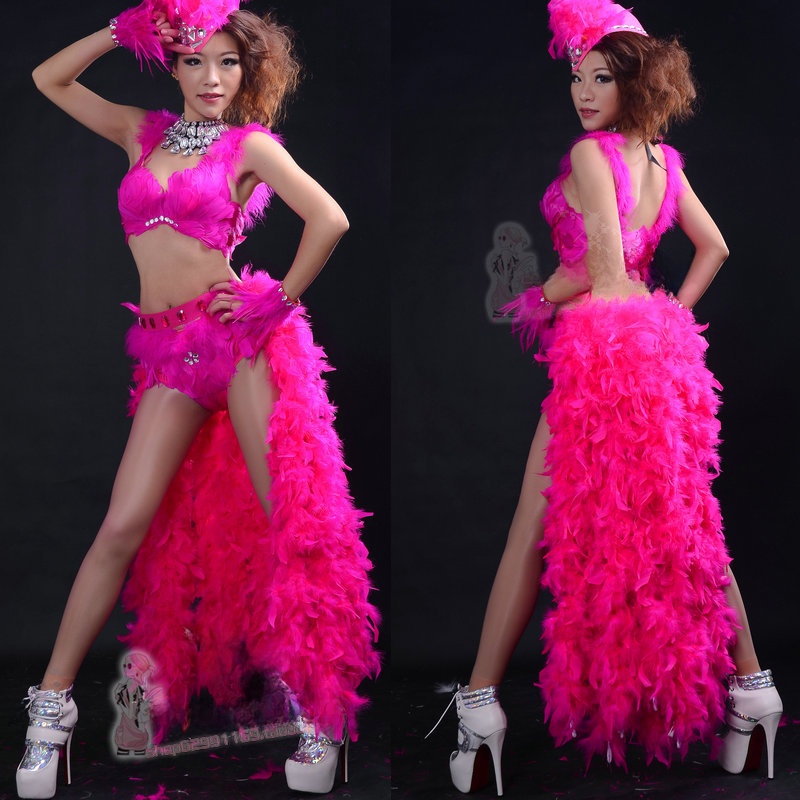 ชุดแสดงโชว์ขนนกหางยาวเซ็กซี่ แ - Fashion Show Ethnic Wear บทวิจารณ์และราคา