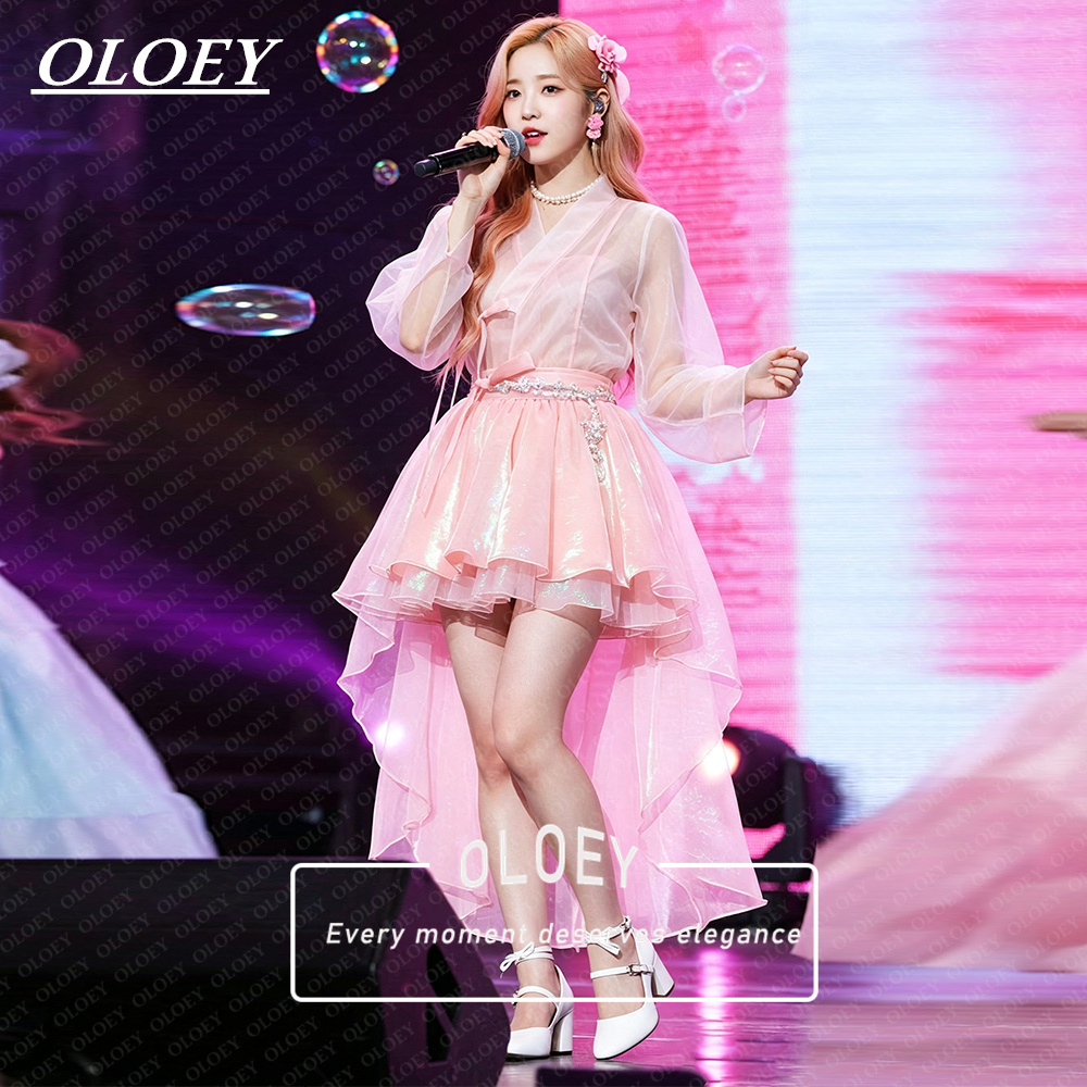 ชุดฮันบกสั้นสีชมพูสไตล์โมเดิร์ - Hanbok Modern Set บทวิจารณ์และราคา